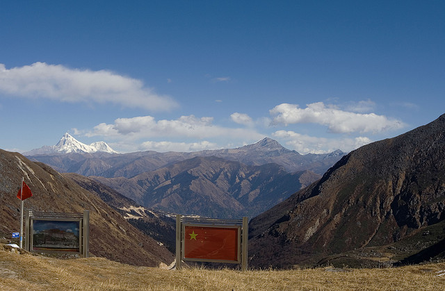 Chinese side of the Indo-China border
