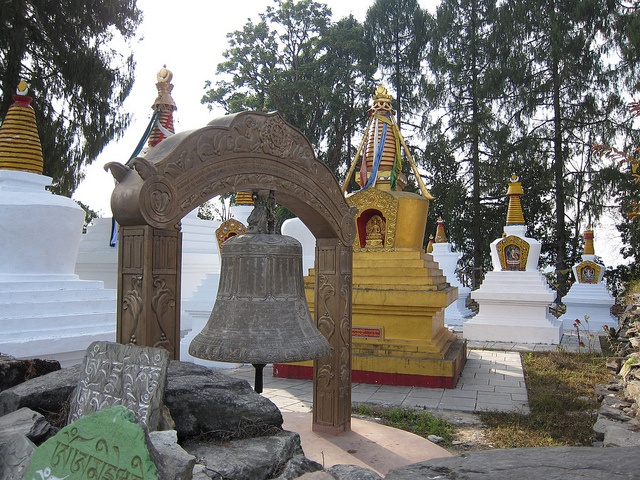 Chortens at Tashiding Monastery