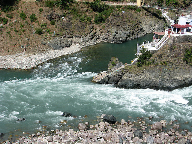 Confluence of Alaknanda and Mandakini