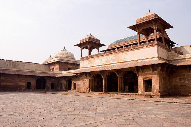 Jodha's courtyard