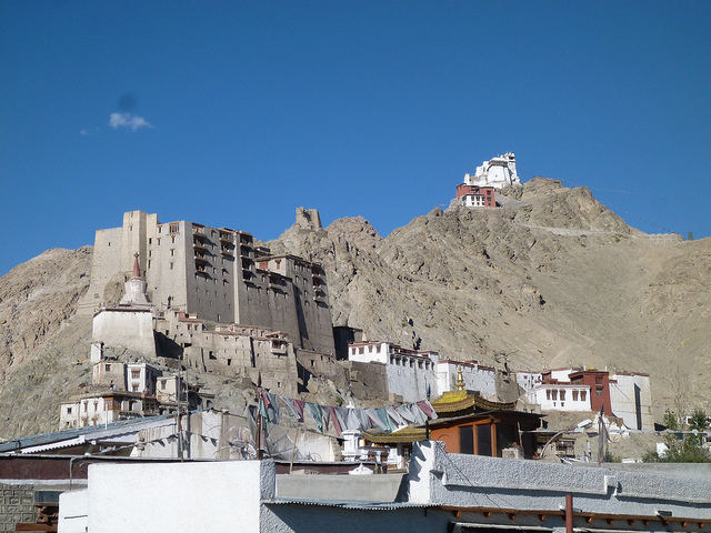 Leh Palace with Tsemo Fort above