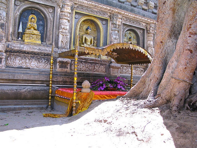 The Vajrashila - where The Buddha Sat under the Bodhi Tree - Bodh Gaya