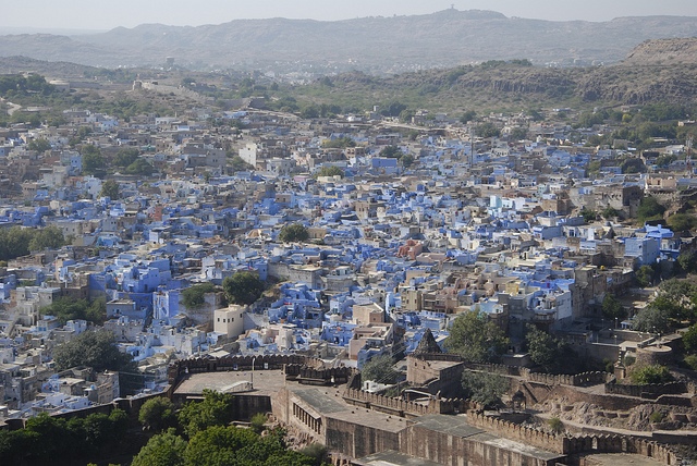 The blue city