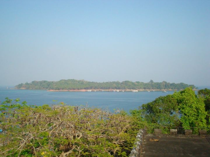 View of Ross island from Celluler jail